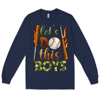 Navy let's do this boys baseball Long Sleeve Tee - BundleAndBundleShop
