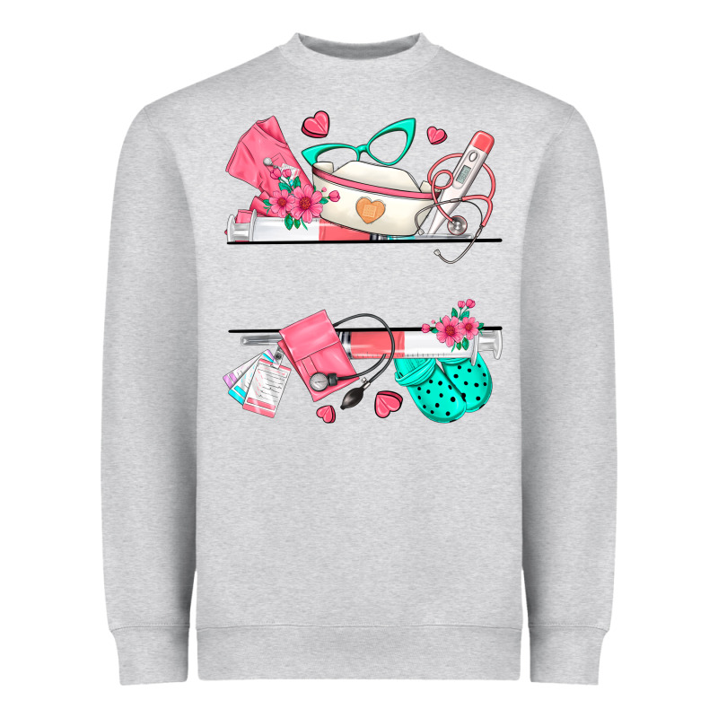 Custom Name Nurse Heavyweight Sweatshirt by texasbilliewilder | Teevron