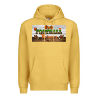 Antique Gold football therapy license plate Premium Hoodie - BundleAndBundleShop