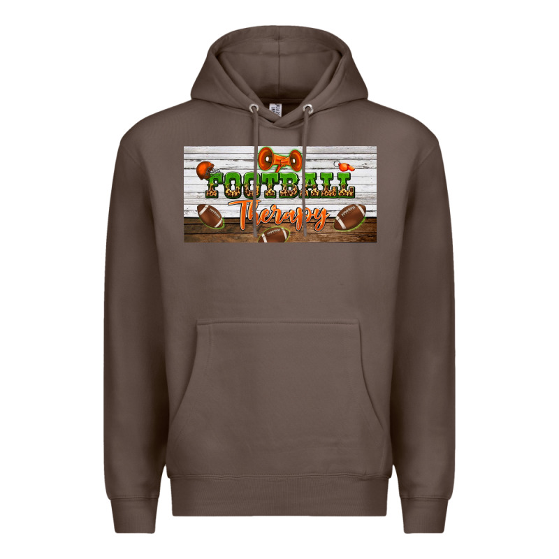 Football Therapy License Plate Premium Hoodie by BundleAndBundleShop | Teevron