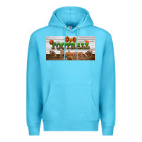 Ocean Blue football therapy license plate Premium Hoodie - BundleAndBundleShop
