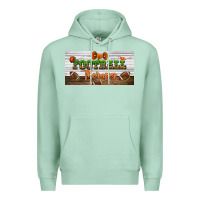 Seafoam football therapy license plate Premium Hoodie - BundleAndBundleShop