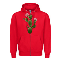 Red cactus 2 Zipper Hoodie - JahusDesignShop