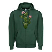 Sports Green cactus 2 Zipper Hoodie - JahusDesignShop