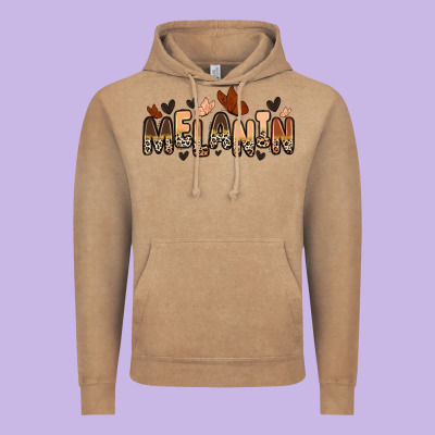 Vintage Hoodie melanin butterfly