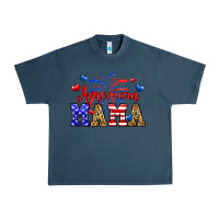 Midnight Navy American mama Urban Heavy Tee - Neo Western