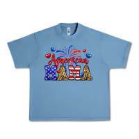 Pebble Blue American mama Urban Heavy Tee - Neo Western