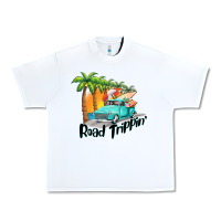 White road trippin Urban Heavy Tee - BarkalooDesign