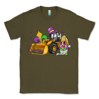 Army Green mardi gras gnome bulldozer Classic Tee - JahusDesignShop