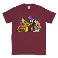 Burgundy mardi gras gnome bulldozer Classic Tee - JahusDesignShop