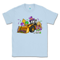 Dusty Blue mardi gras gnome bulldozer Classic Tee - JahusDesignShop