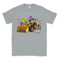 Heather Grey mardi gras gnome bulldozer Classic Tee - JahusDesignShop
