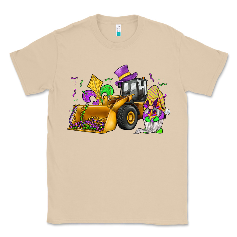Mardi Gras Gnome Bulldozer Classic Tee by JahusDesignShop | Teevron