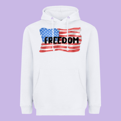 Freedom Usa Heavyweight Hoodie Designed By Maliassmallbusiness