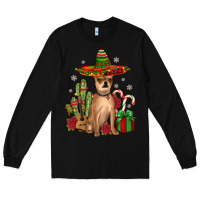 Black Chihuahua Christmas Long Sleeve Tee - JahusDesignShop