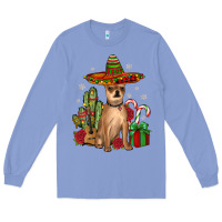 Colony Blue Chihuahua Christmas Long Sleeve Tee - JahusDesignShop