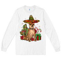 White Chihuahua Christmas Long Sleeve Tee - JahusDesignShop