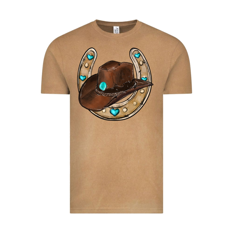 Horseshoe Cowboy Hat Vintage Tee by RanaPortraitStore | Teevron