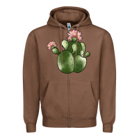 Chestnut cactus Zipper Hoodie - JahusDesignShop