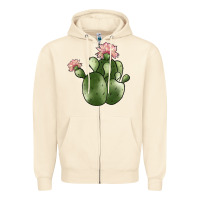 Sandshell cactus Zipper Hoodie - JahusDesignShop