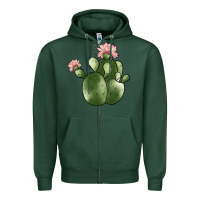 Sports Green cactus Zipper Hoodie - JahusDesignShop