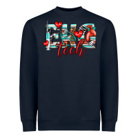 Navy ekg tech Heavyweight Sweatshirt - texasbilliewilder