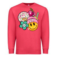 Cardinal smiley face and school elementary Premium Sweatshirt - MaliasSmallBusiness