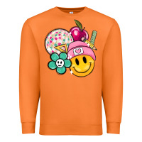 Carrot smiley face and school elementary Premium Sweatshirt - MaliasSmallBusiness