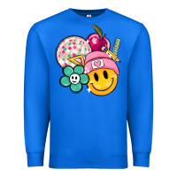 True Royal smiley face and school elementary Premium Sweatshirt - MaliasSmallBusiness