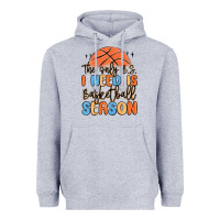 Heather Grey the only b.s. i need is basketball season Heavyweight Hoodie - MaliasSmallBusiness
