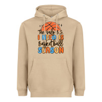 Mushroom the only b.s. i need is basketball season Heavyweight Hoodie - MaliasSmallBusiness