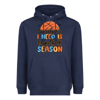 Navy the only b.s. i need is basketball season Heavyweight Hoodie - MaliasSmallBusiness