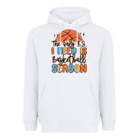 White the only b.s. i need is basketball season Heavyweight Hoodie - MaliasSmallBusiness