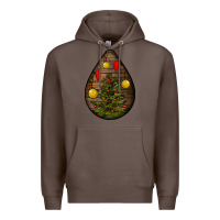 Coffee christmas  teardrop Premium Hoodie - BundleAndBundleShop