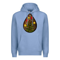 Colony Blue christmas  teardrop Premium Hoodie - BundleAndBundleShop