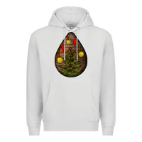 Dove Grey christmas  teardrop Premium Hoodie - BundleAndBundleShop