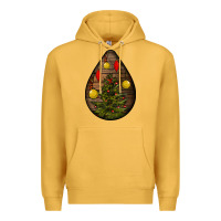Mustard christmas  teardrop Premium Hoodie - BundleAndBundleShop