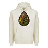 Oatmeal Heather christmas  teardrop Premium Hoodie - BundleAndBundleShop