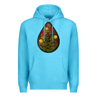 Ocean Blue christmas  teardrop Premium Hoodie - BundleAndBundleShop
