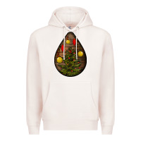 Pale Pink christmas  teardrop Premium Hoodie - BundleAndBundleShop