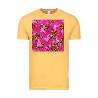 Vintage Mustard Breast Cancer with Ribbon and Butterfly Vintage Tee - texasbilliewilder
