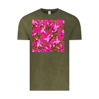 Vintage Olive Breast Cancer with Ribbon and Butterfly Vintage Tee - texasbilliewilder