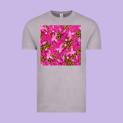 Breast Cancer With Ribbon And Butterfly Vintage Tee Designed By Texasbilliewilder
