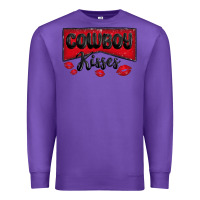Purple cowboy kisses Premium Sweatshirt - MaliasSmallBusiness
