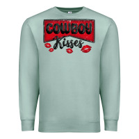 Seafoam cowboy kisses Premium Sweatshirt - MaliasSmallBusiness