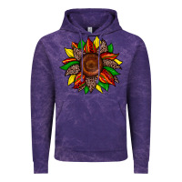 Cloud Purple juneteenth leopard sunflower Vintage Hoodie - Zillion Design Studio
