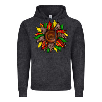 Juneteenth Leopard Sunflower Vintage Hoodie | Teevron