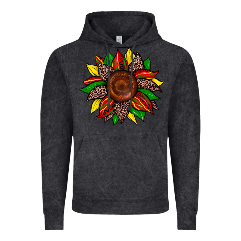 Juneteenth Leopard Sunflower Vintage Hoodie by Zillion Design Studio | Teevron