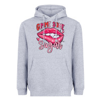 Heather Grey gimme some sugar Heavyweight Hoodie - MaliasSmallBusiness