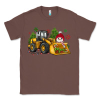 Chestnut christmas bulldozer snowman Classic Tee - JahusDesignShop